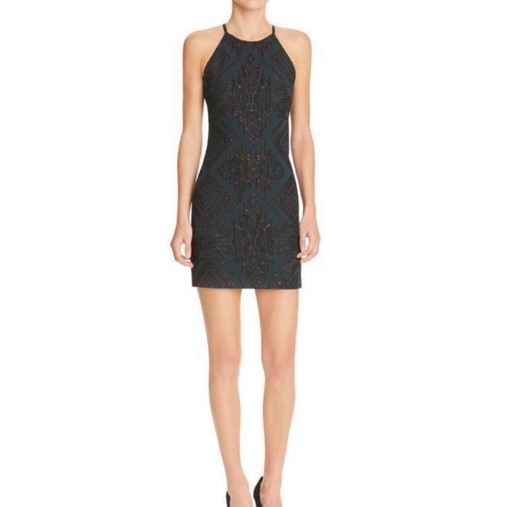 Parker Jaden Juniper Green Dress with Cutout Back